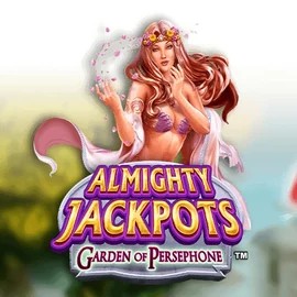 Almighty Jackpots: Garden of Persephone online game logo by Novomatic on elite-spins.uk
