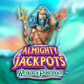 Official Jackpots logo: Almighty Jackpots – Realm of Poseidon by Novomatic at EliteSpin Casino